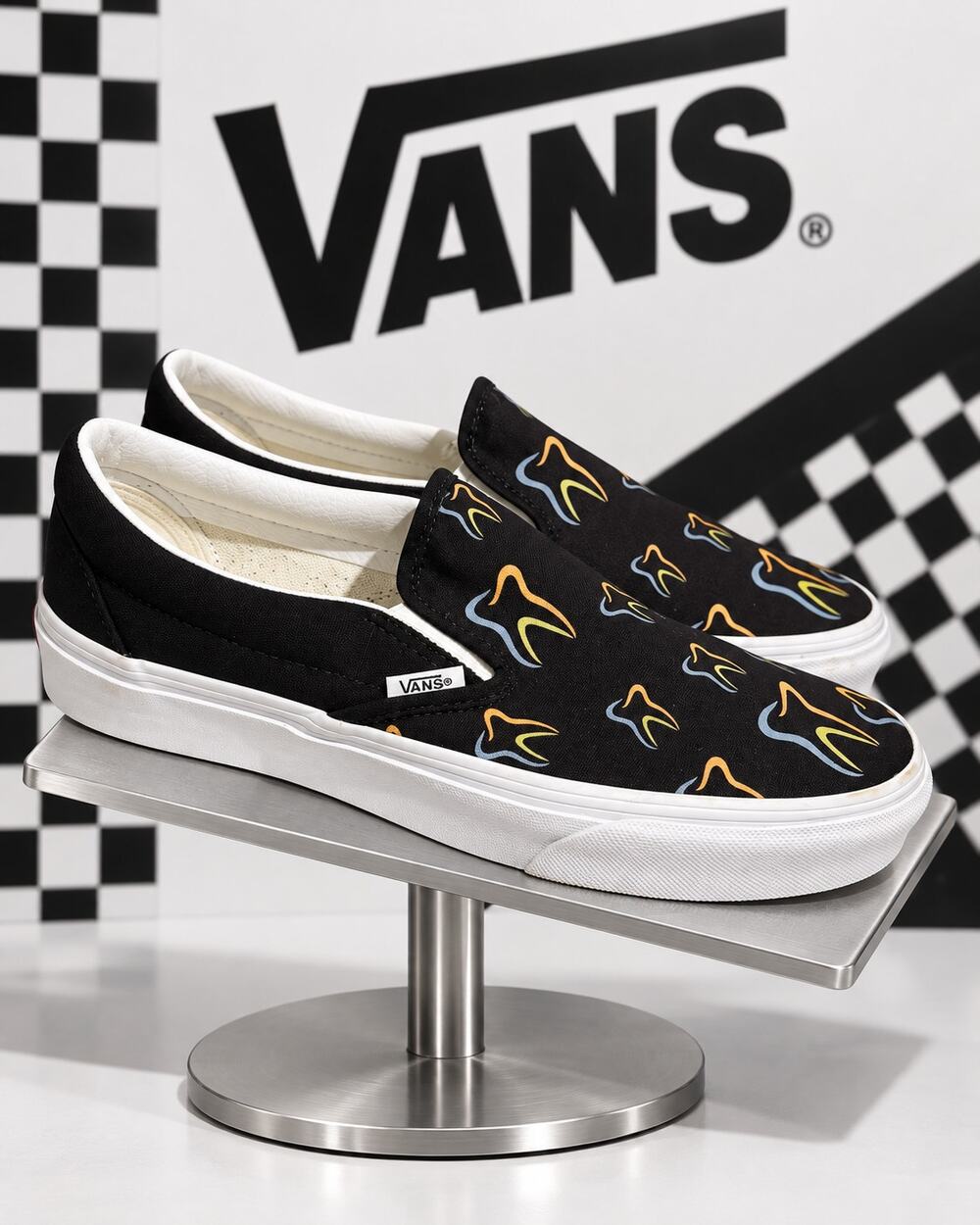 Vans Classic Slip-On Custom Teeth Dentist Shoes Women’s 9 Men’s 7.5 NWOB